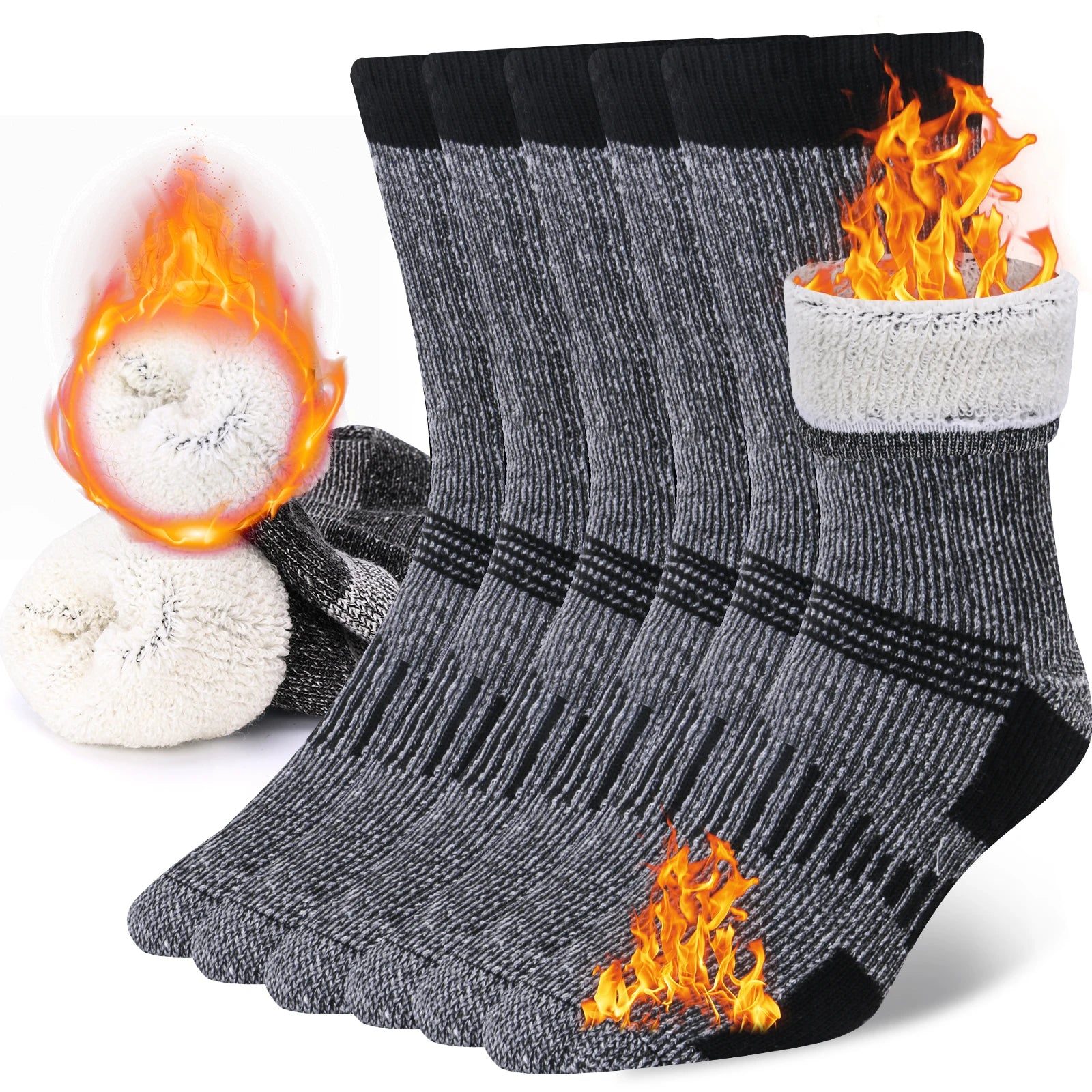 Merino Wool Crew Socks – Ultimate Warmth for Winter Activities