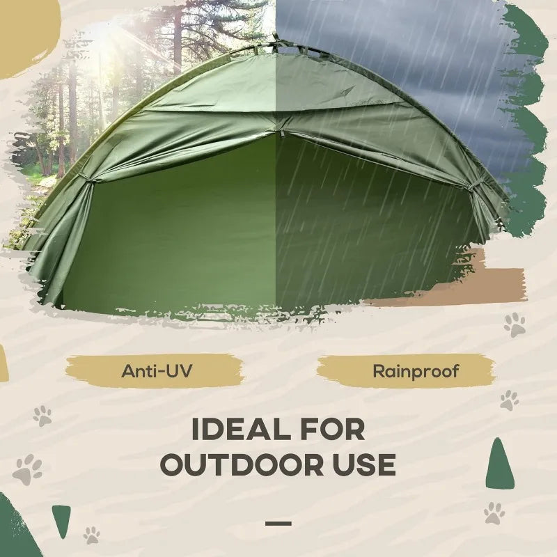 Outsunny Camping Tent Cot – Single Person Off-Ground Shelter Combo - Image 4