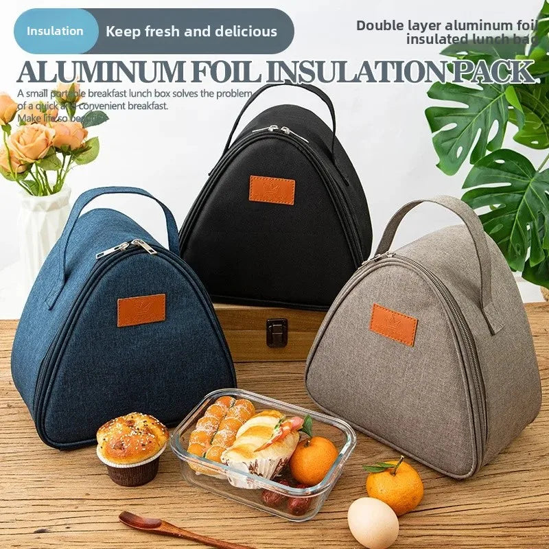 Portable Triangle Insulation Bag – Perfect for Rice, Sandwiches, and More - Image 2
