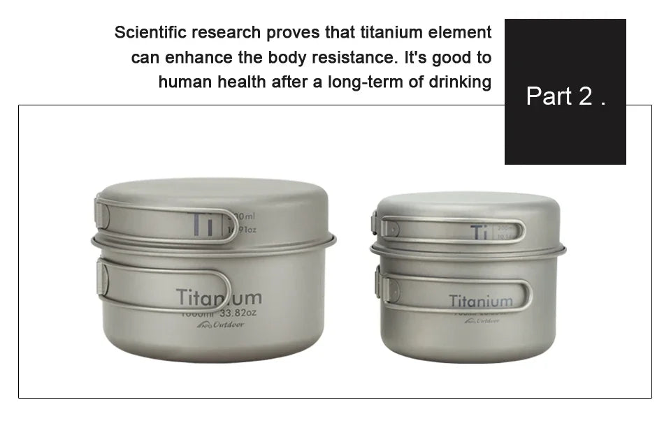 APG Ultralight Titanium Pan and Bowl Set – Perfect Cookware for Outdoor Enthusiasts - Image 4