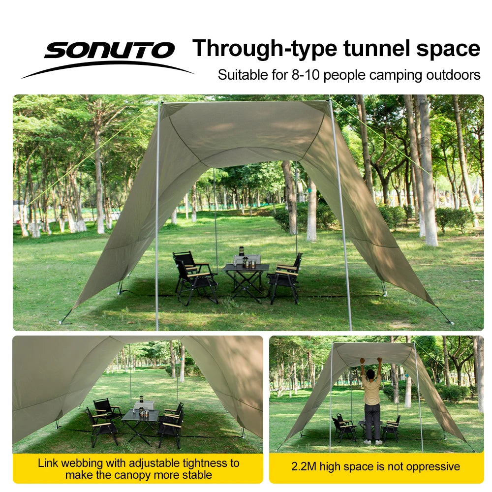8-10 Person Camping Sun Shade Canopy – Ultimate Outdoor Shelter - Image 5