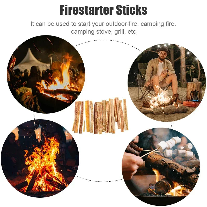 Fatwood Fire Starter Sticks – Essential Outdoor Fire-making Tools - Image 5