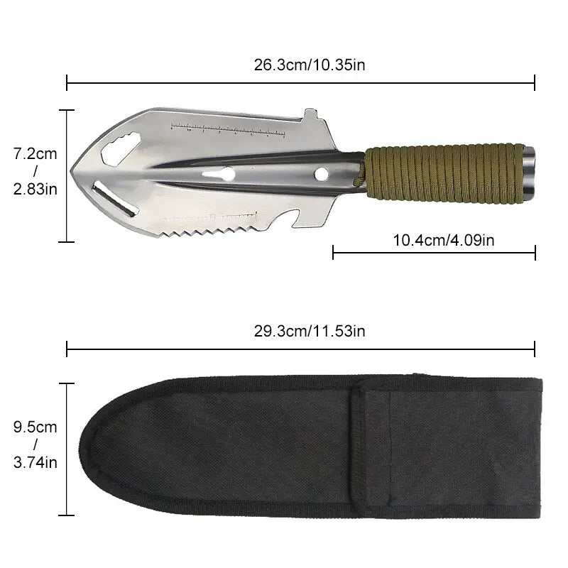Portable Multifunctional Survival Shovel – Essential Outdoor Tool - Image 6