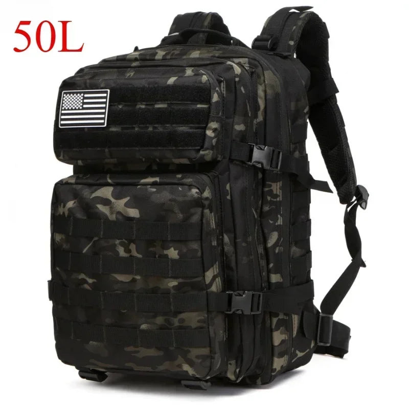 50L Travel Backpack for Men – Waterproof Hiking & Camping Bag - Image 18