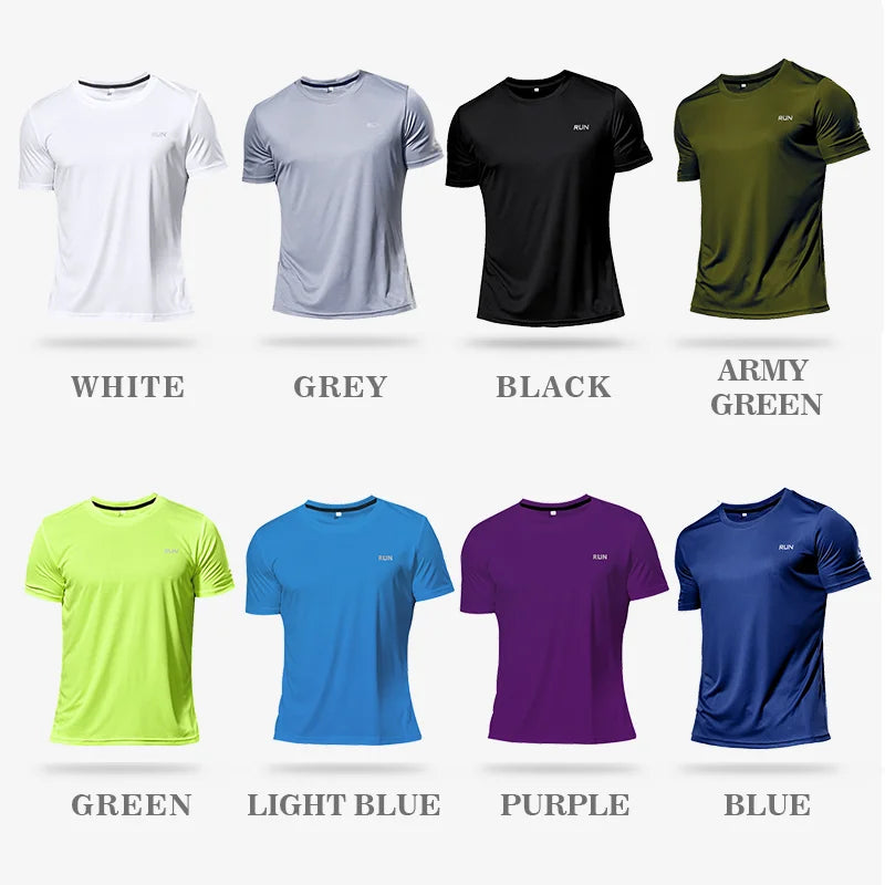 High Quality Polyester Men's Quick Dry Running T-Shirt – Perfect for Fitness and Training - Image 6