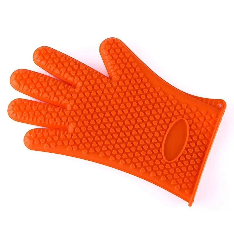 BBQ Silicone Grilling Gloves – Heat Resistant Cooking and Baking Mitts - Image 9